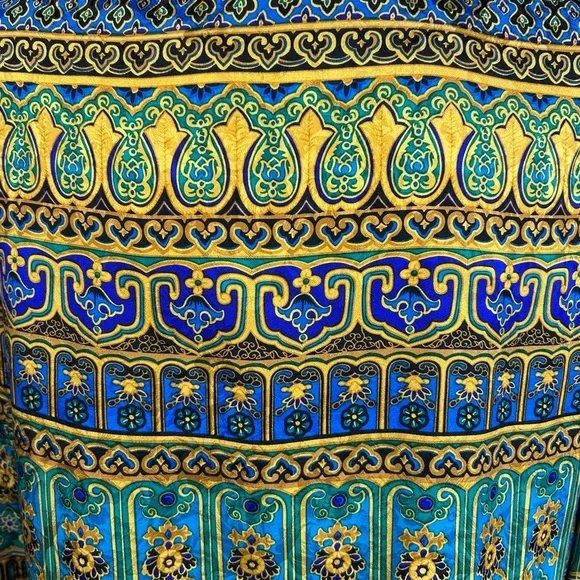 Vintage Adrianna Papell Silk Top 6 Evening Party Hoilday Vibrant Okd Money - Picture 8 of 10